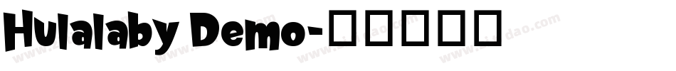 Hulalaby Demo字体转换
